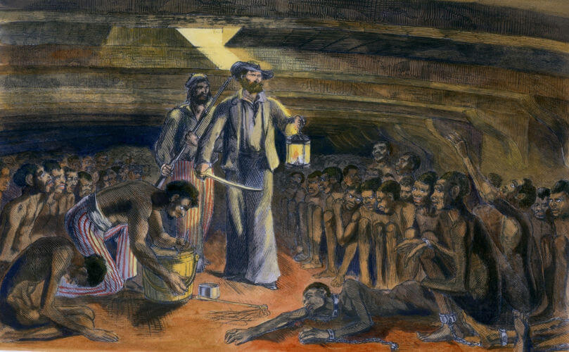 Com a lei Eusébio de Queirós, de 1850, o tráfico atlântico de escravos foi proibido no Brasil.